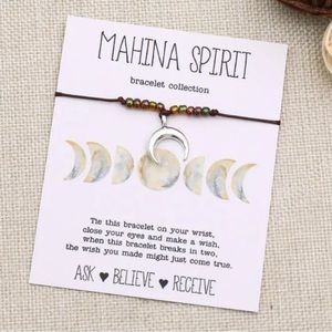 $2 MAKE A WISH CARD BRACELET. NEW. $2 WITH ANY $10 ORDER OR MORE